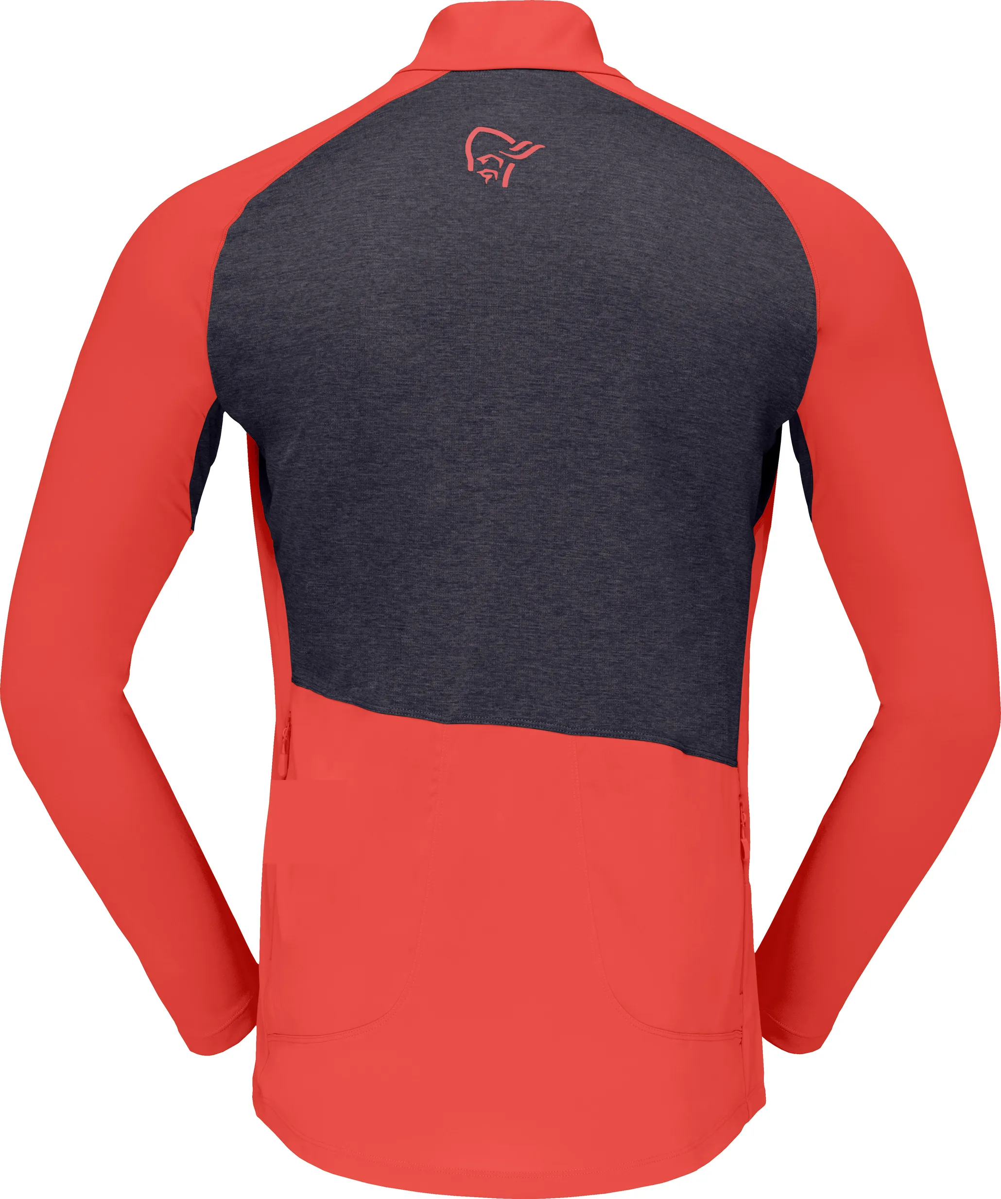 Norrøna Men's Fjørå Equaliser Long Sleeve Zip Top Paprika