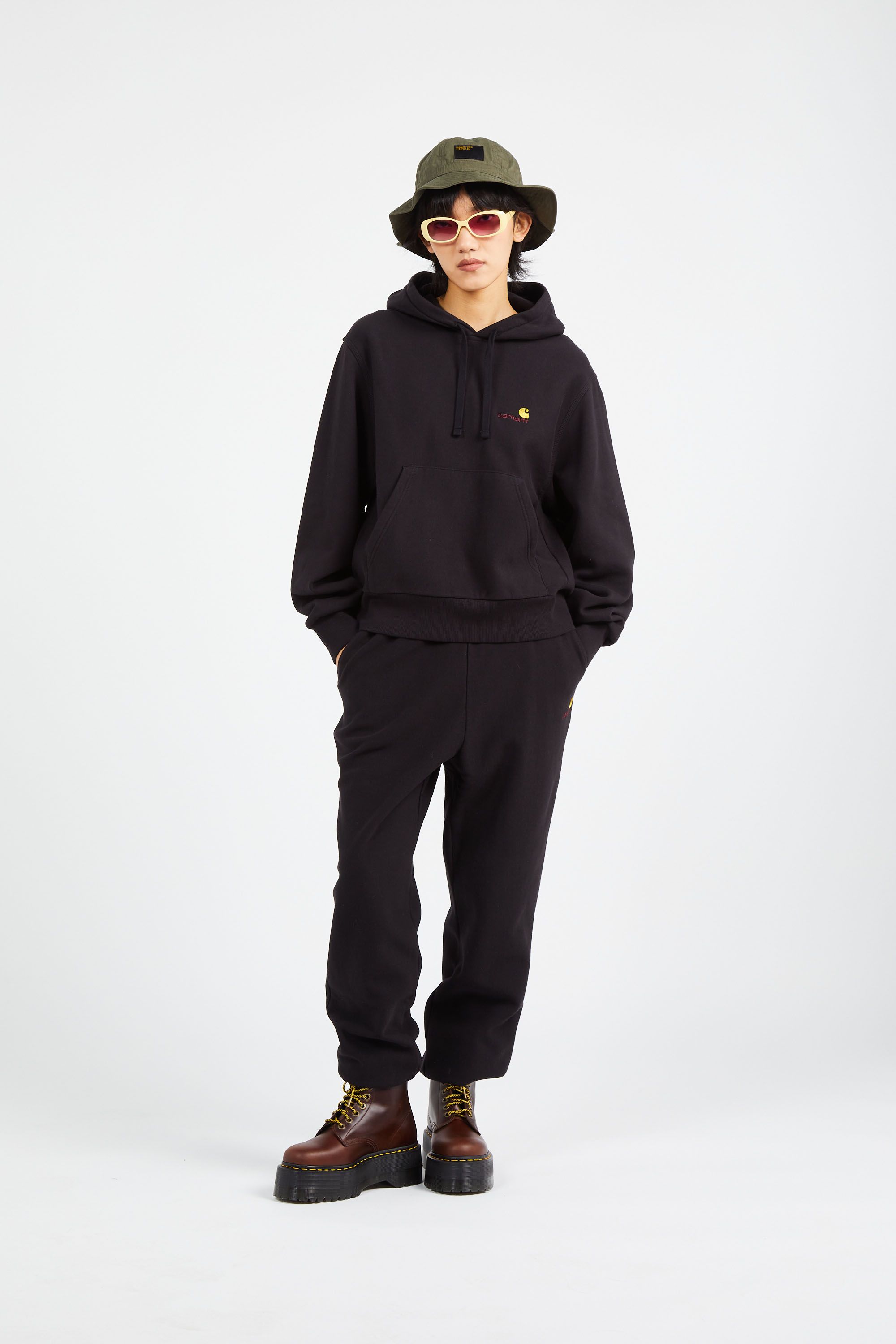 CARHARTT WIP sweat W' HD American Script Sweat Noir