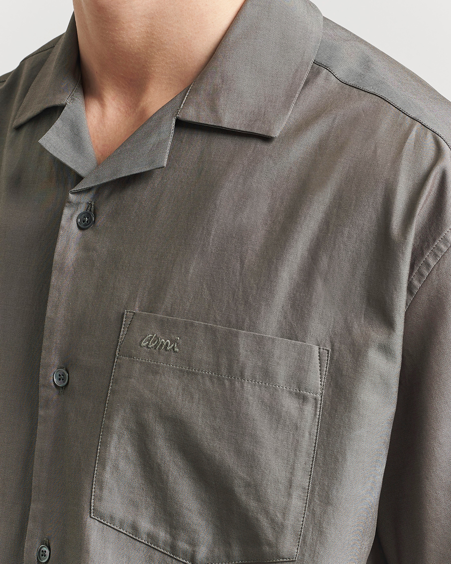 AMI Short Sleeve Boxy Shirt Smoke Grey