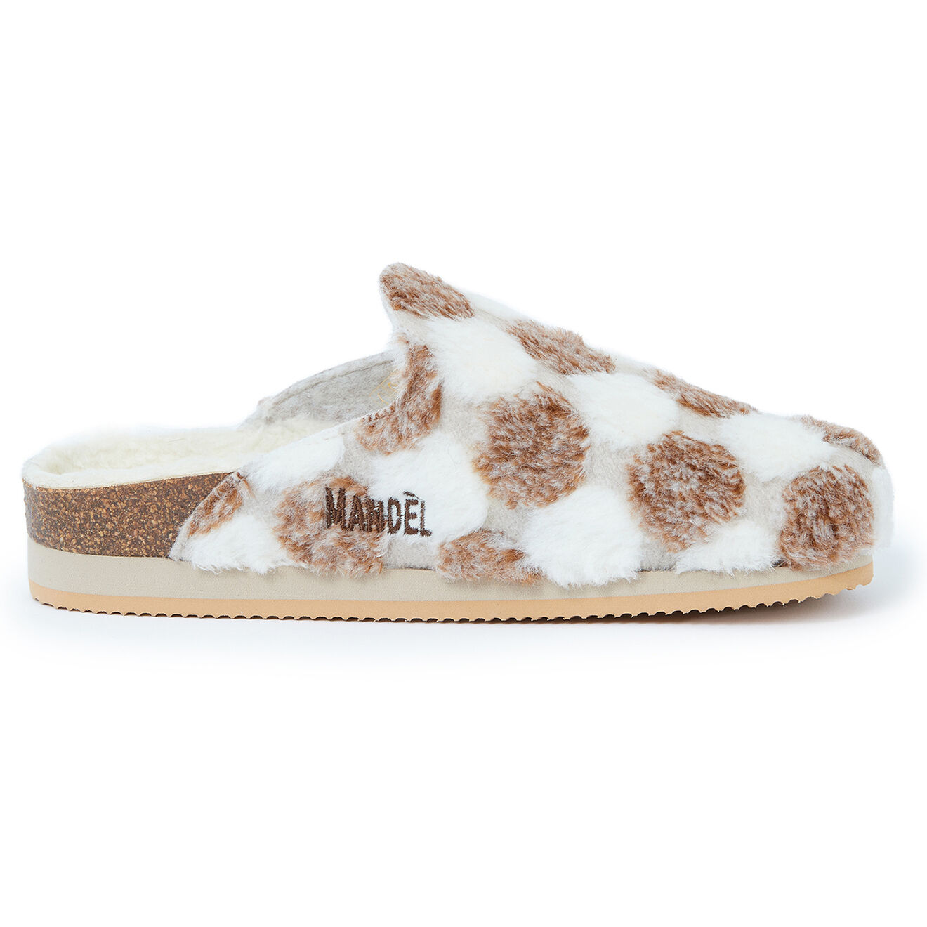 Mandèl Chaussons Angel Pois marron/blanc