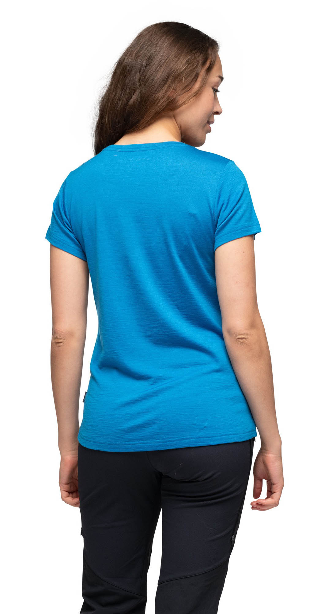 Rabot Emblem Wool Tee Dame Dark Aqua Lagoon