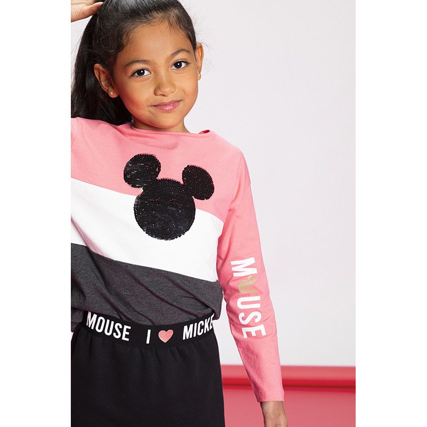 Jupe courte Minnie Disney - Gris foncé