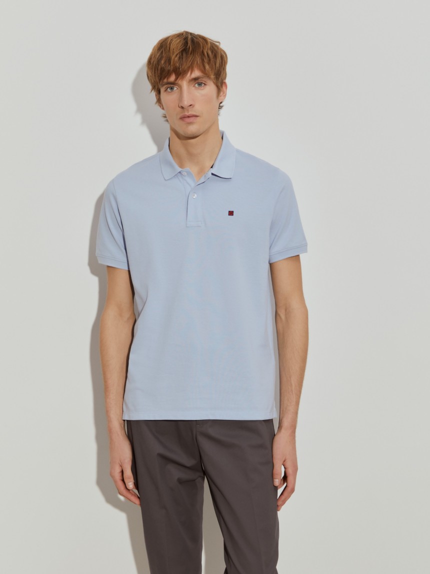 Polo piqué regular fit de algodão