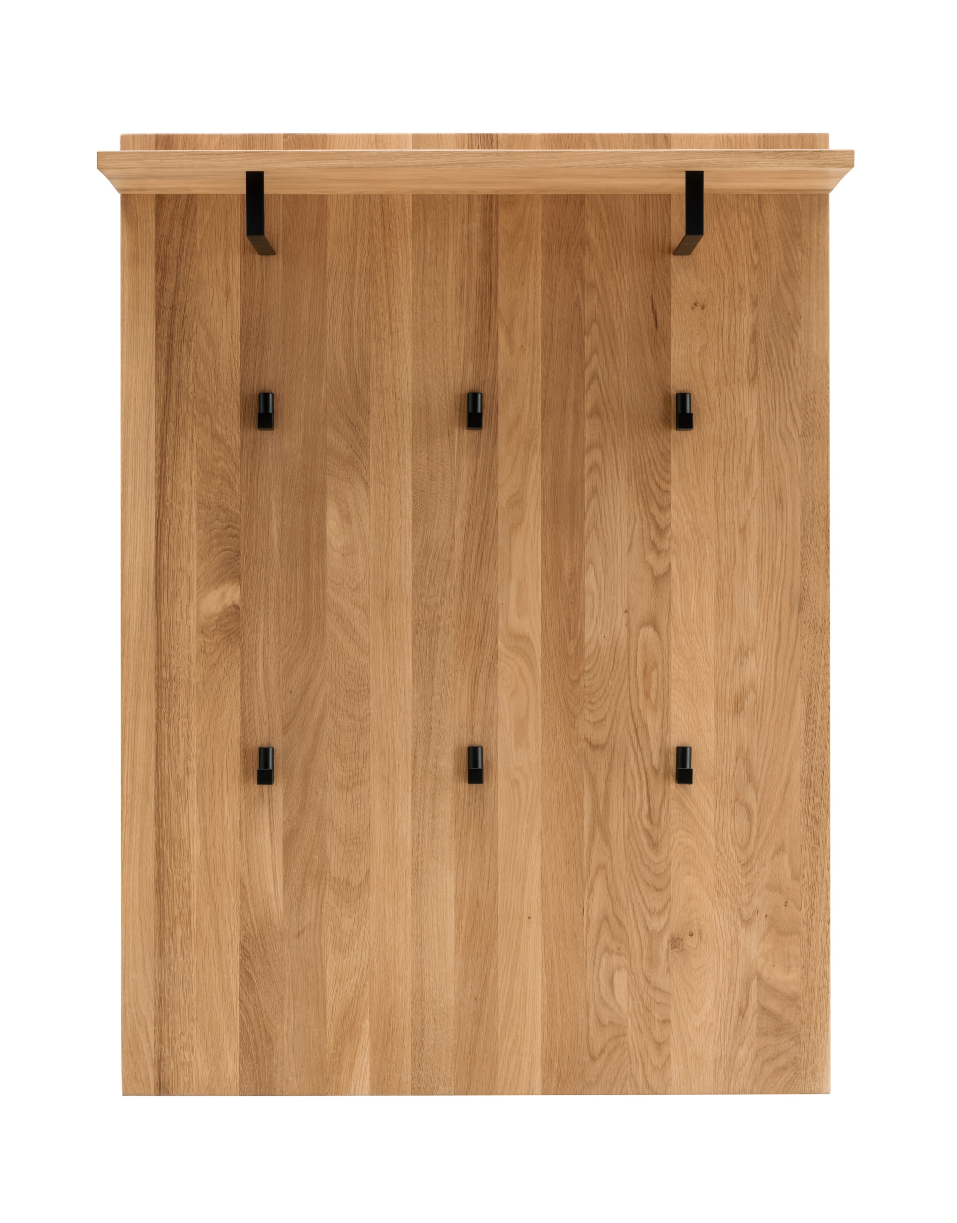 VALMONDO Garderobenpaneel LIDO 80 x 91 cm Astige Eiche massiv naturbelassen geölt