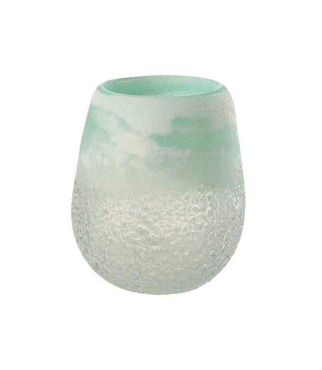 Paris Prix - Photophore En Verre Design scavo 16cm Aqua
