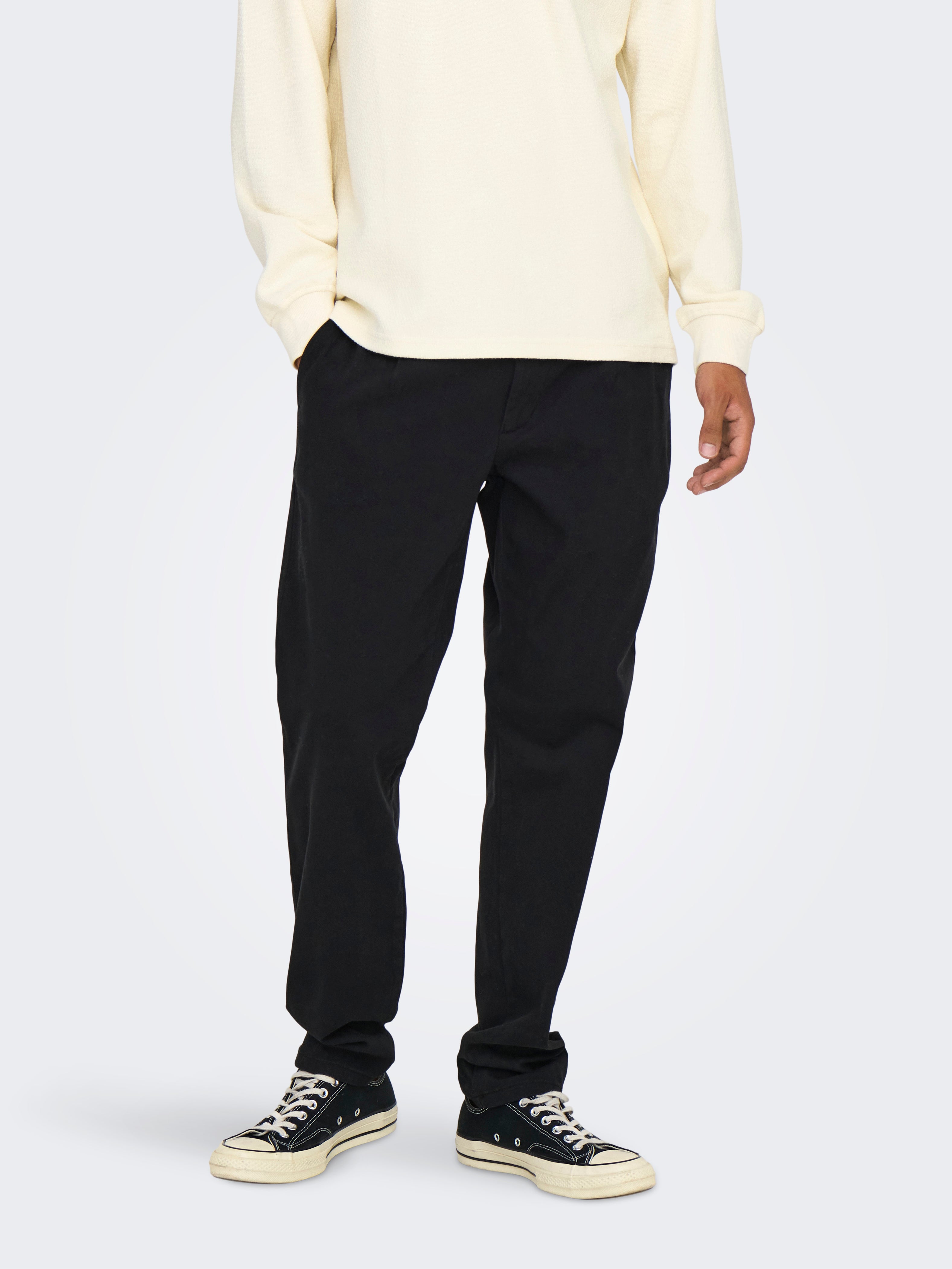 ONSCAM Verjüngt Chino Hose Black
