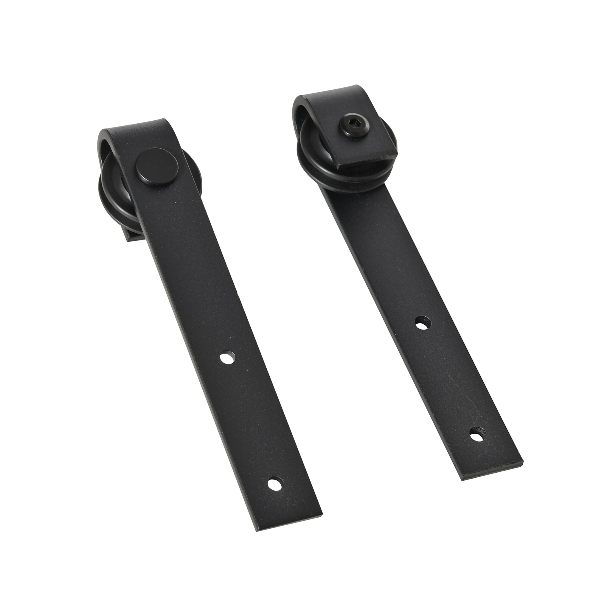 HOMCOM Schiebetürsystem Geeignet für Schrank, TV-Stände und mehr, Schiebetür-Kit, Geeignet für verschiedene Türpaneele Schwarz 200 x 0,6 x 18 cm (BxTxH)