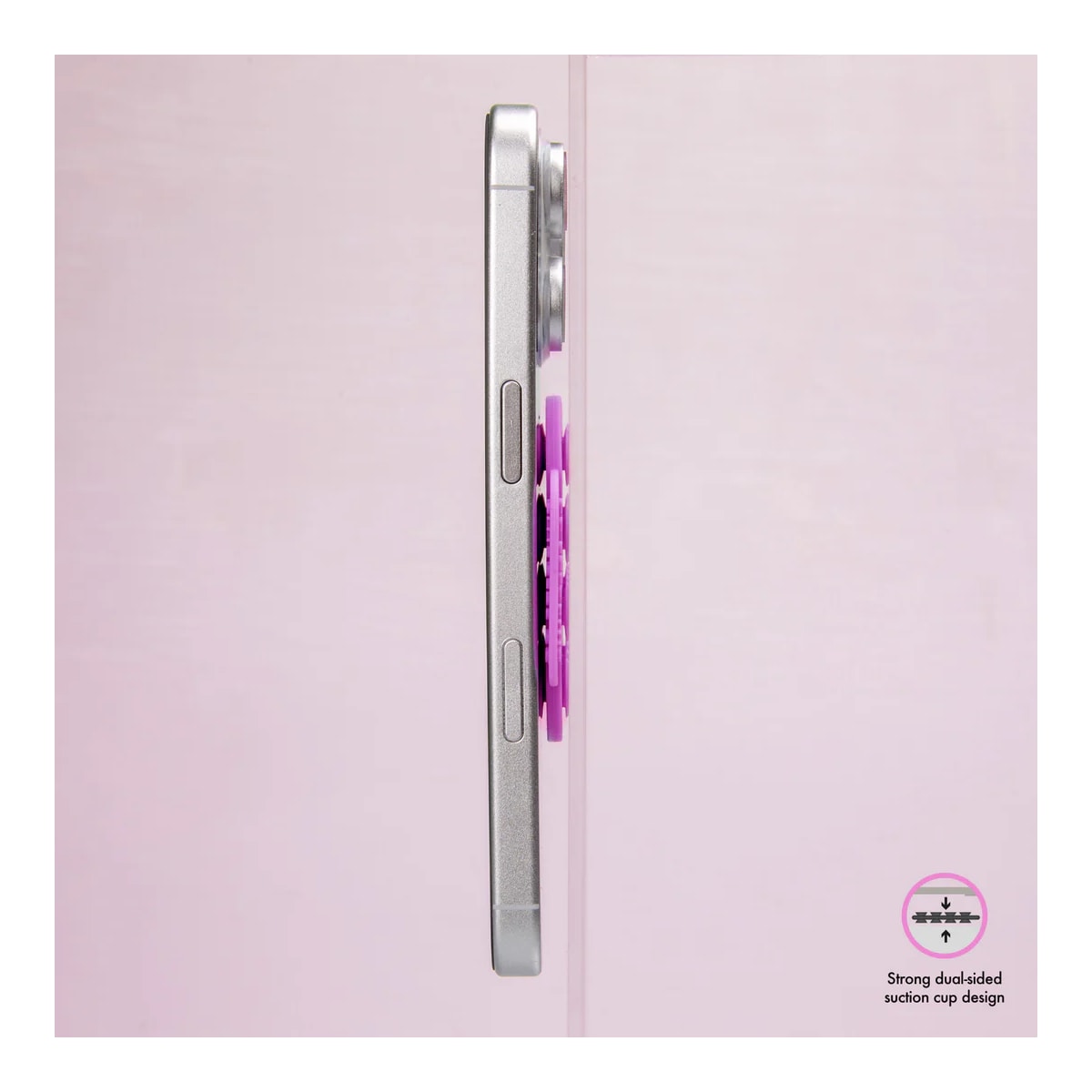 SBS universal sugekoppholder (rosa)