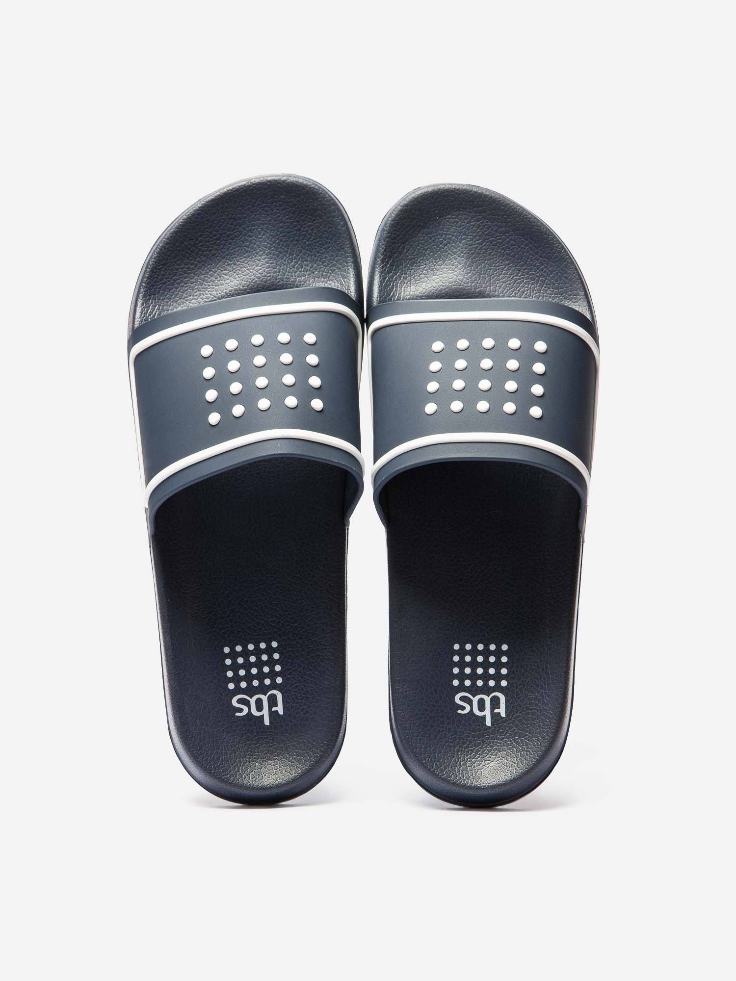 Mule Homme Synthétique Semelle Grip Marine