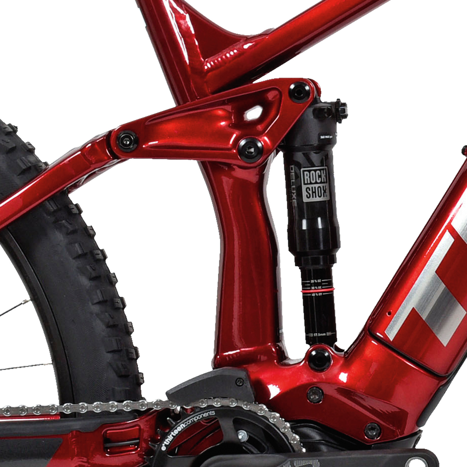Trek E-Fully-Bike Rail 5 625 Wh Gen 3 M, rot