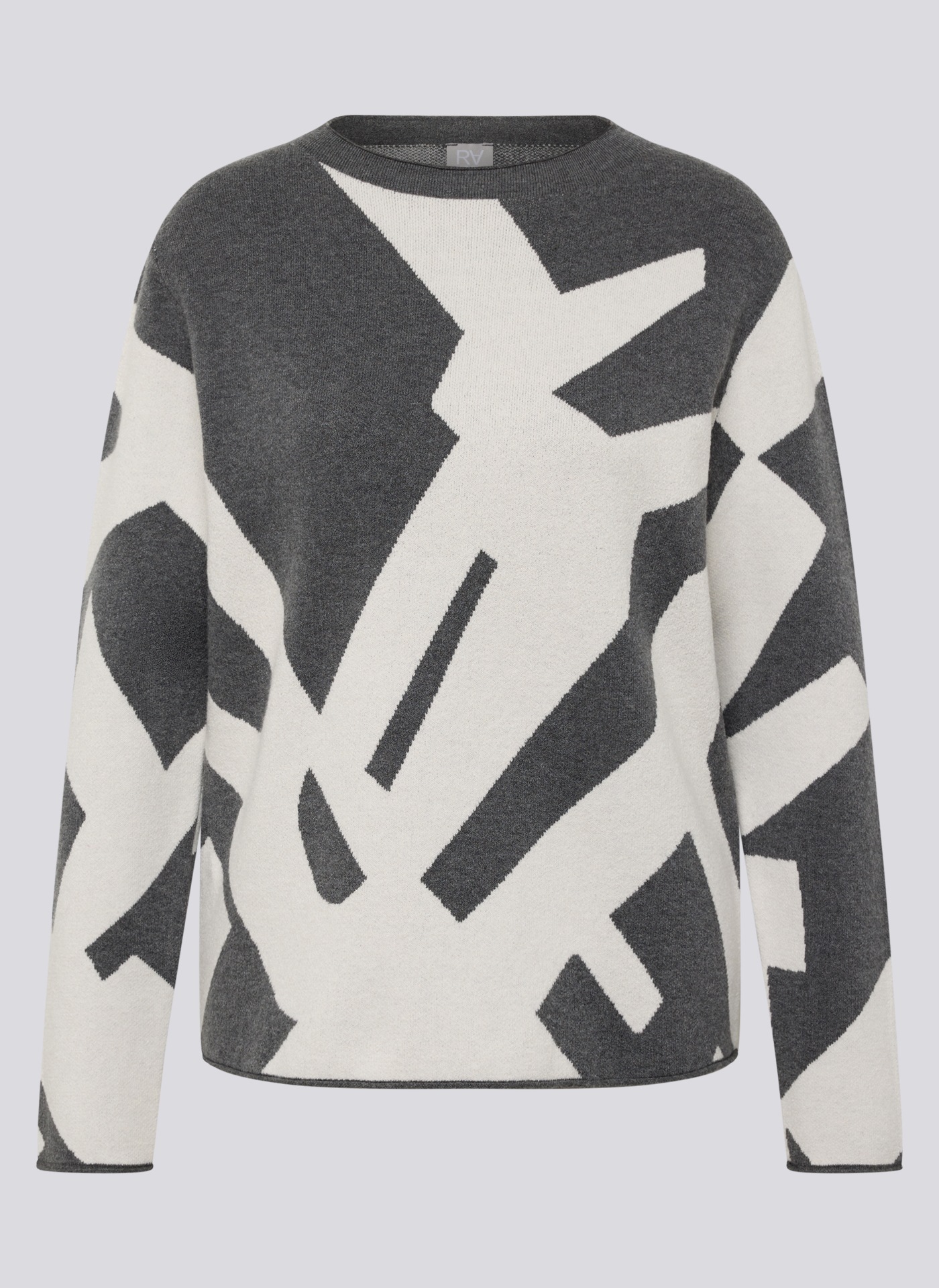 Rabe Strickpullover mit grafischem Muster