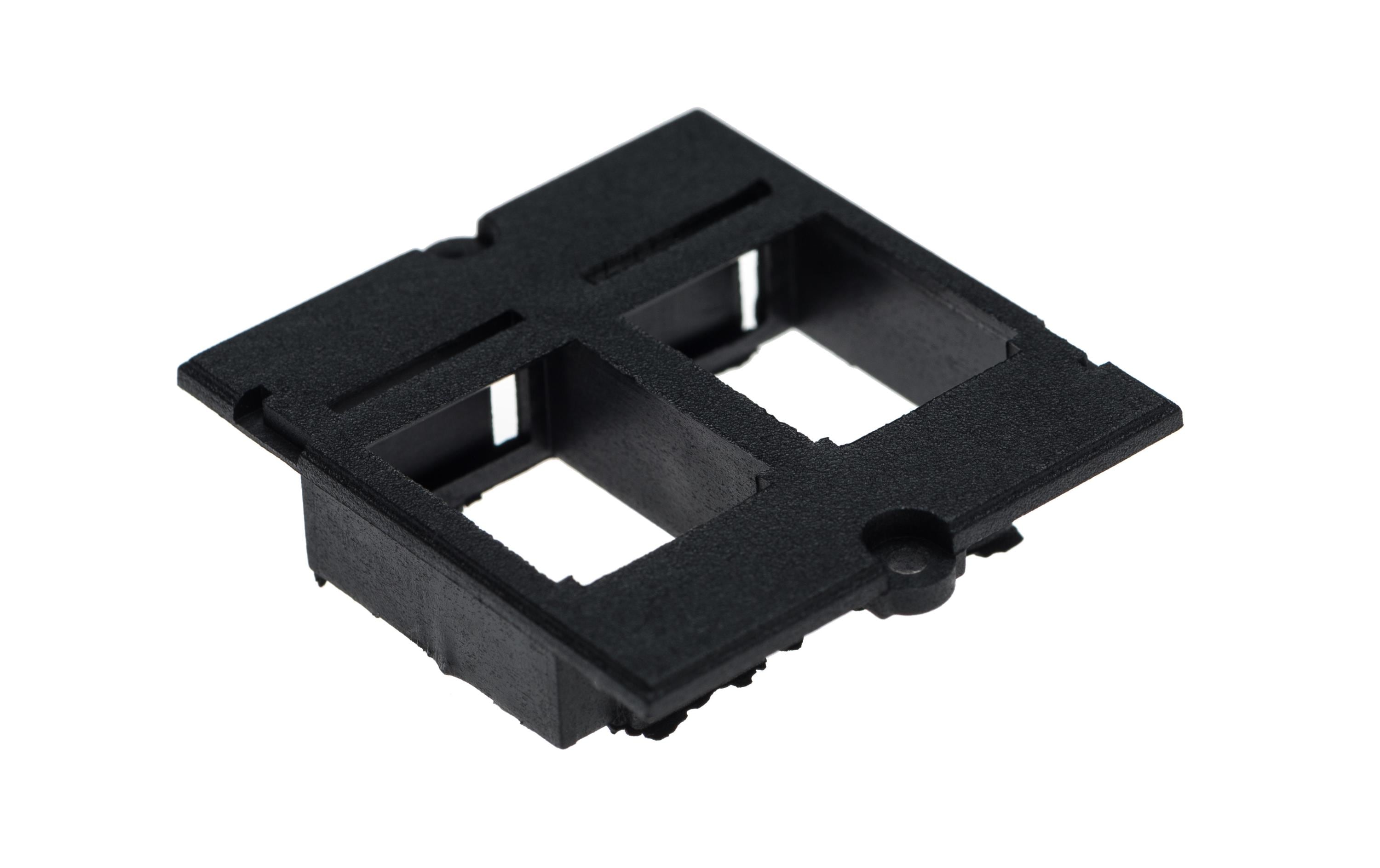 Custom Modul 2-fach SchwarzCustom Module Einbaurahmen, 2x Keystone, schwarz