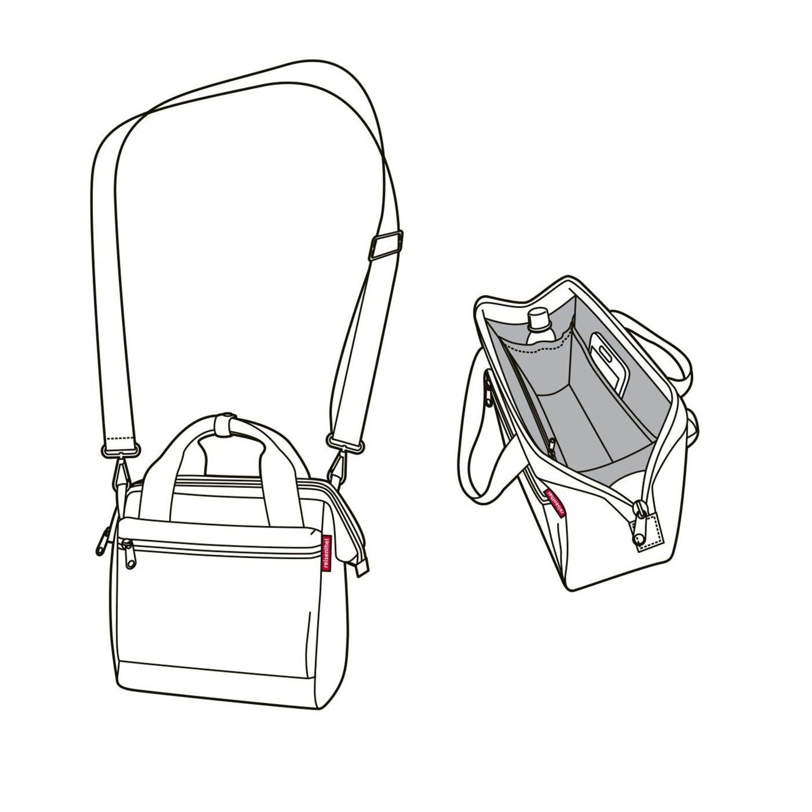 reisenthel Reisetasche ALLROUNDER CROSS Twist Sky Rose