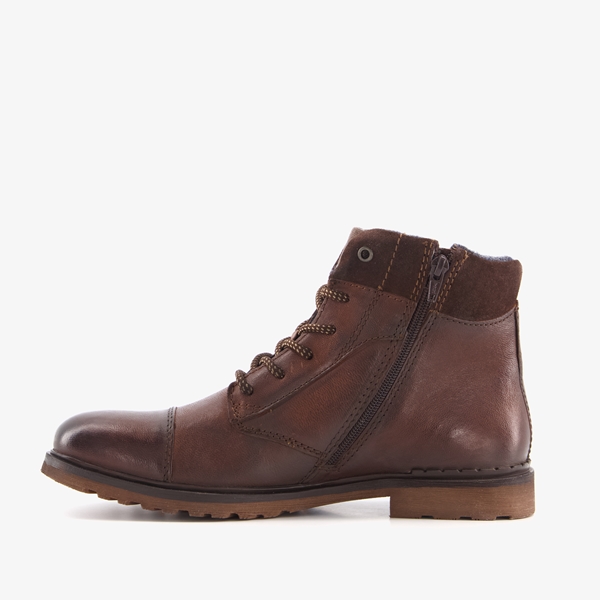 Bugatti hoge leren heren veterboots bruin