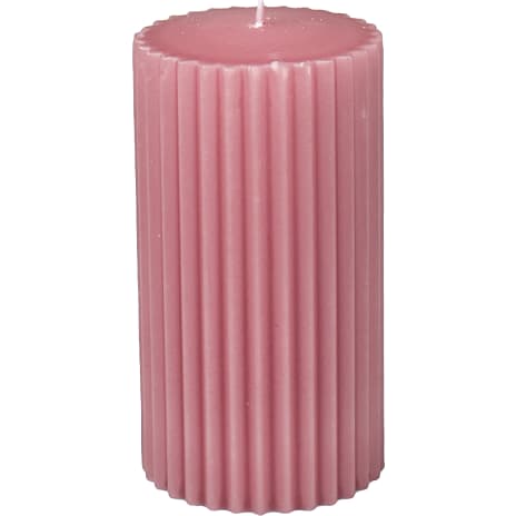 Windsor rillet bloklys 5,8x12 cm - Old Rose