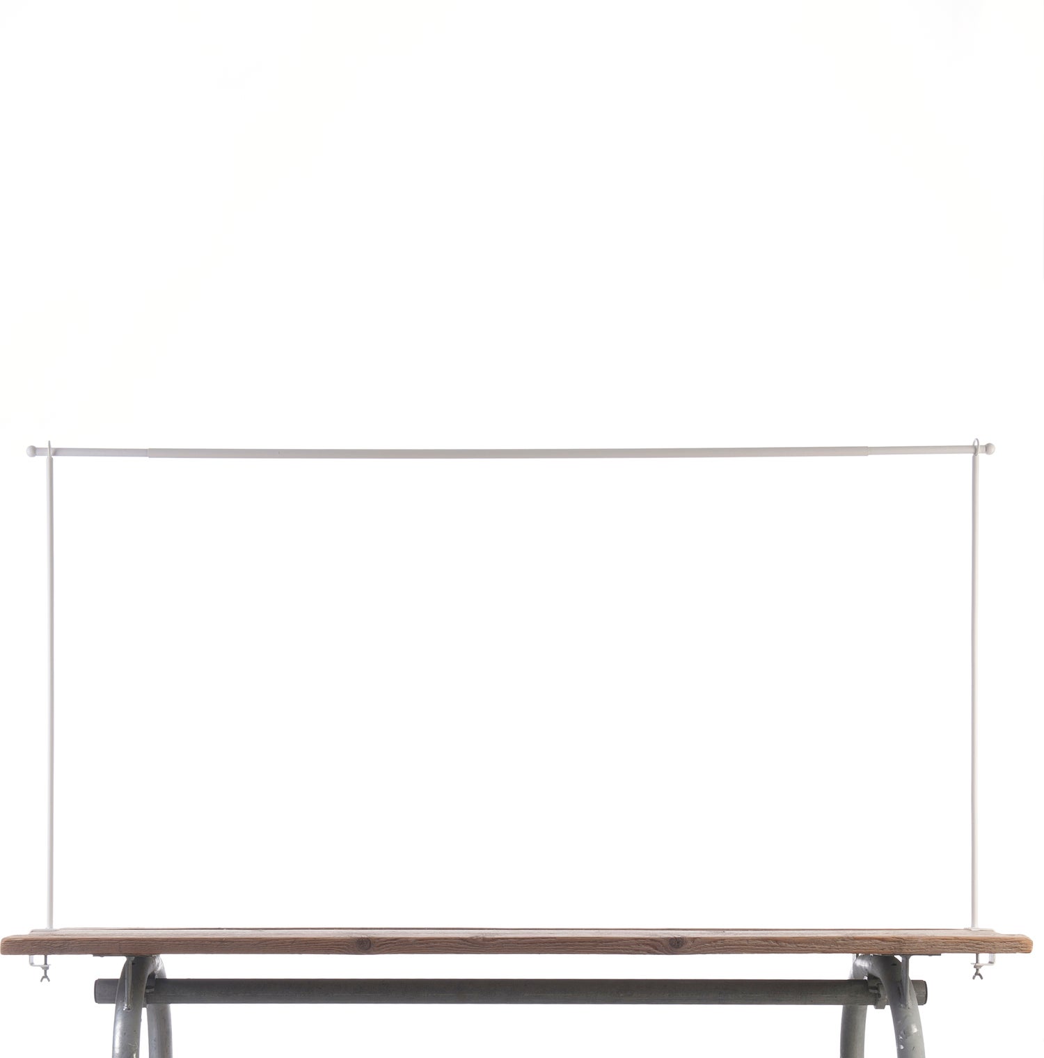 Van der Leeden tafelklem wit 140 - 250 x 97 cm