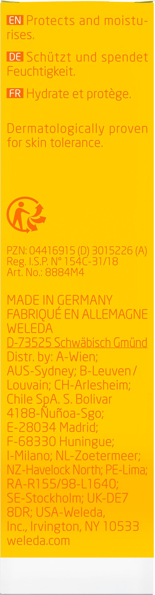 Weleda Baby Gesichtscreme Calendula - pflegt & schützt empfindliche Babyhaut, spendet Feuchtigkeit