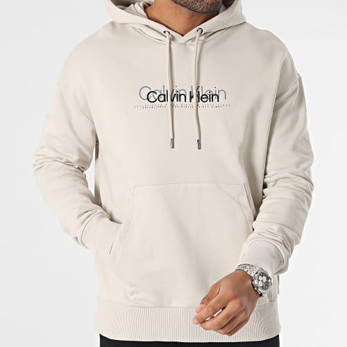 Sweat Capuche Double Flock Logo 1815 Beige
