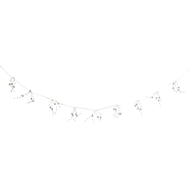 10er LED-Lichterkette - Kügelchen - 192 cm - 1 Stück