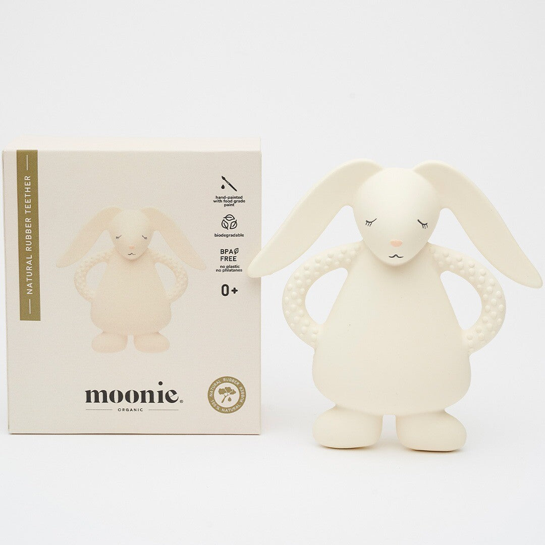 Moonie bijtring bunny - cream