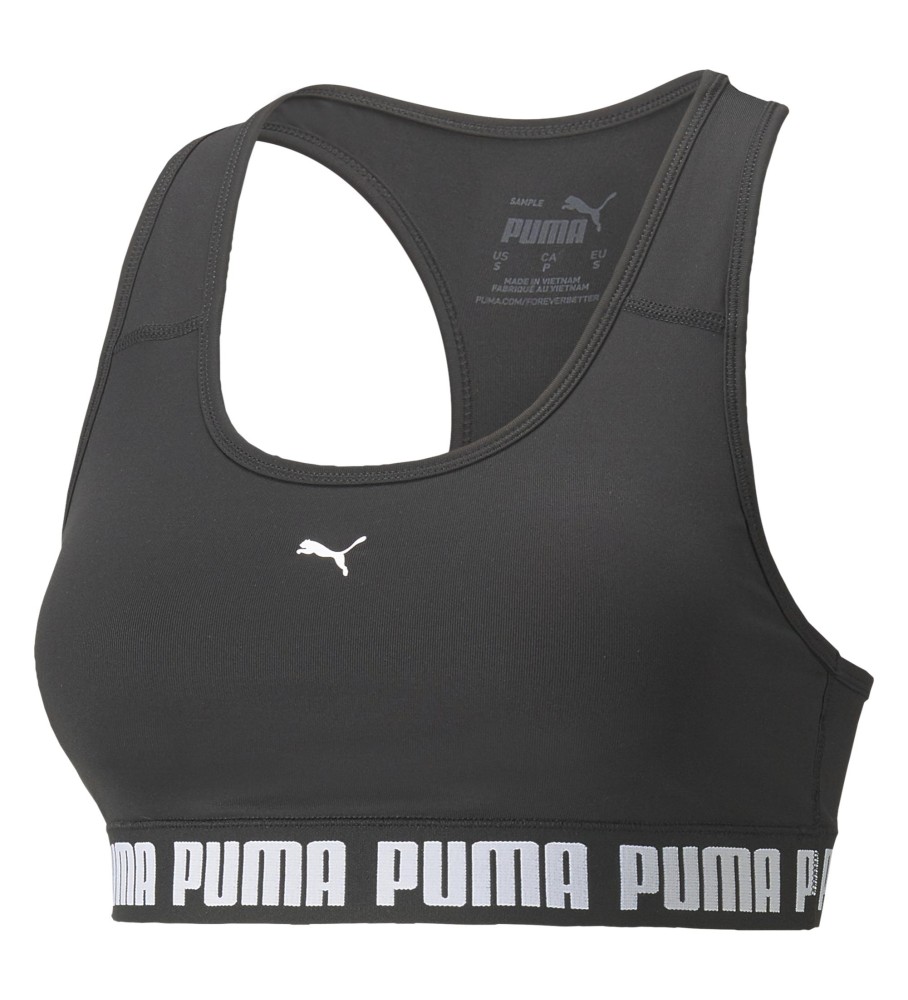 Sutiã esportivo Puma Mid Impact, preto