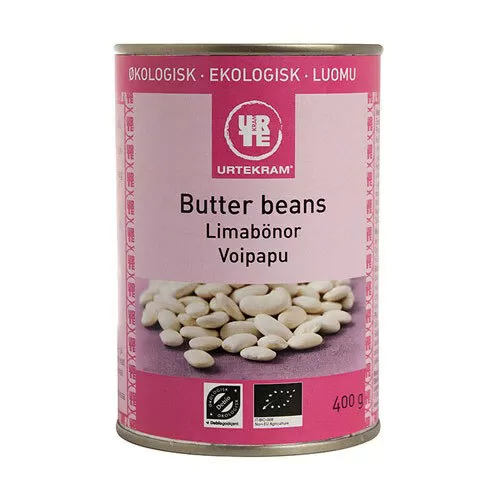 Urtekram Butter beans i dåse Ø - 400 g