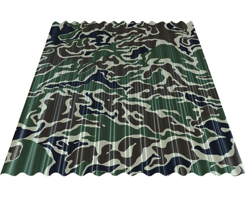 PRECIT Golfplaat Sinus S18 76/18 Camouflage 1200 mm x 883 mm x 0,4 mm