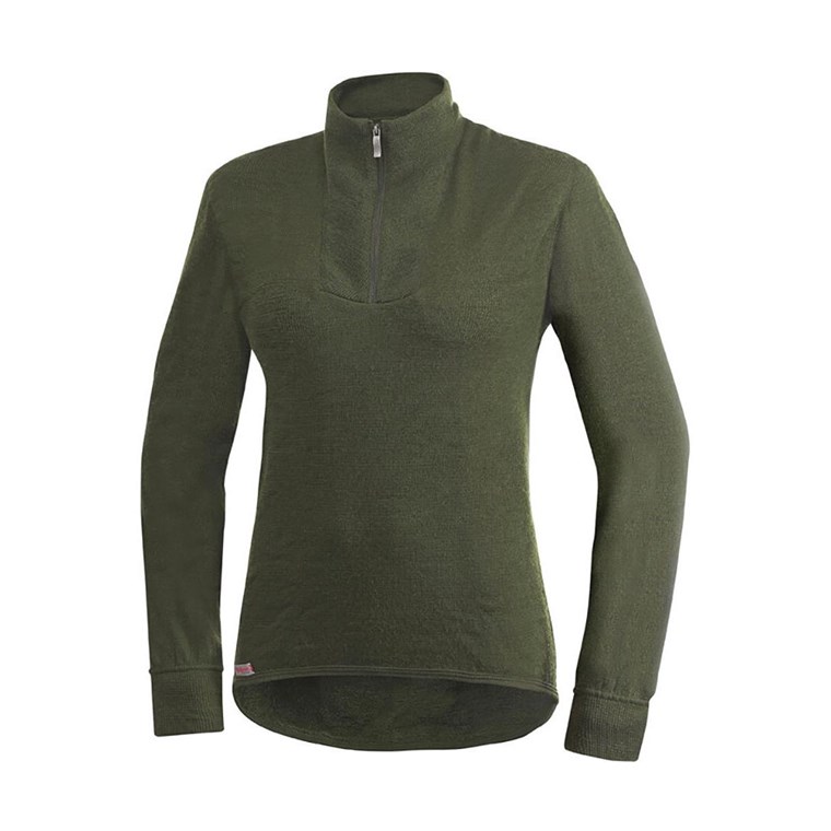 Woolpower Zip Turtleneck 200 Pine Green