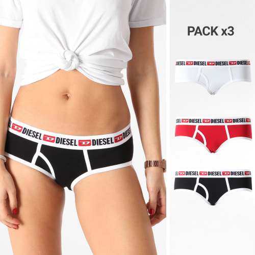 Lot De 3 Culottes Femme Oxy 00SQZS-0EAXL Blanc Noir Rouge