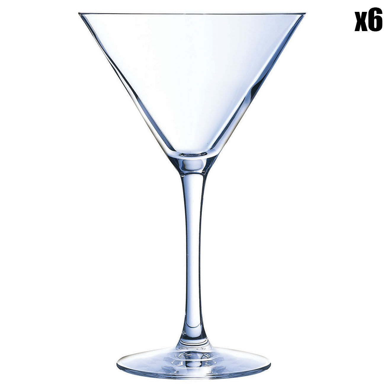 Chef & Sommelier 6 Verres à pied Champagne & Cocktail transparents - 30 cl