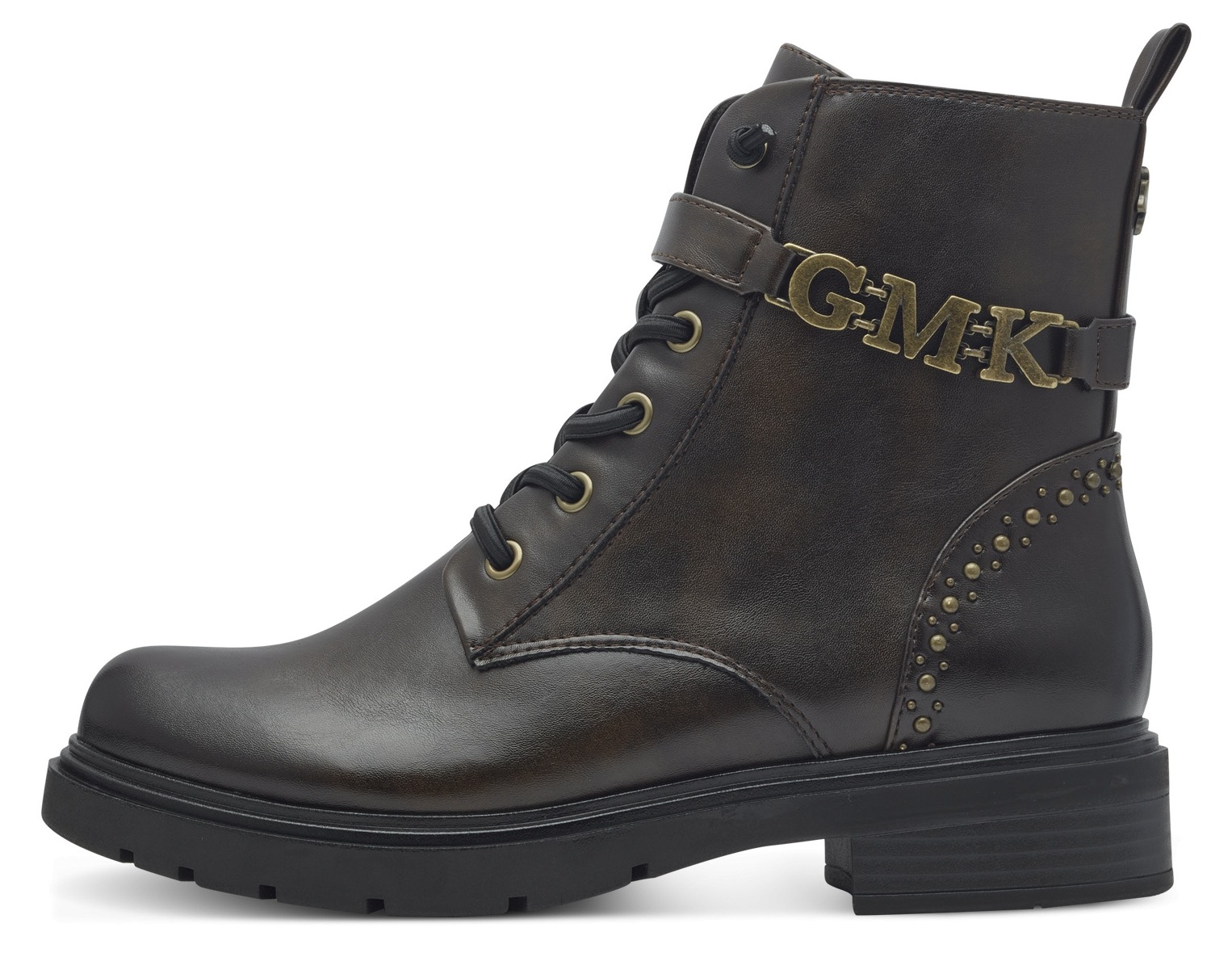 MARCO TOZZI by GMK Schnürboots »VERICO«  , Blockabsatz, Schnürstiefelette, Chunky Boots mit Gummizug-Schnürung