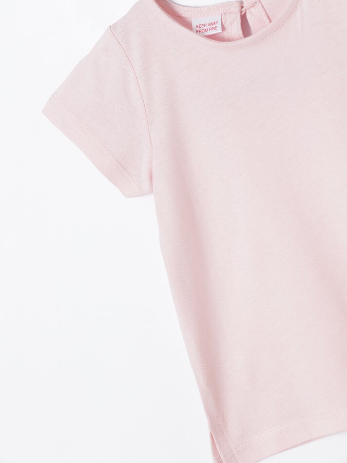Pacote com 4 camisetas lisas de manga curta - Brancas