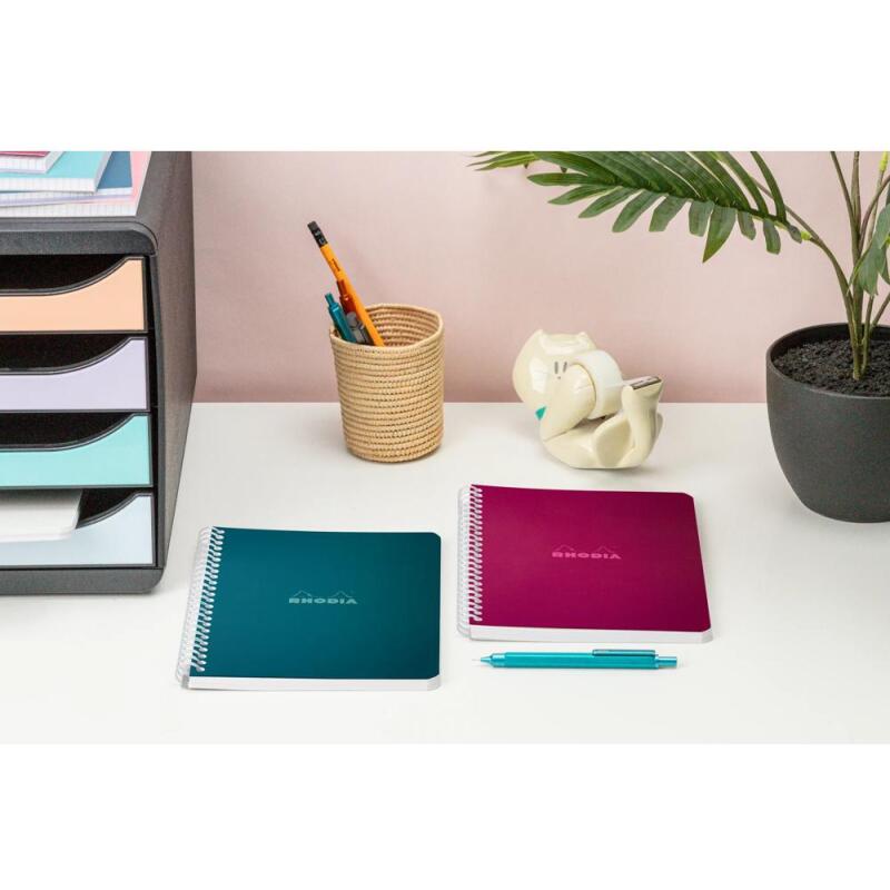 Carnet reliure intégrale Couleurs Paon 14,8 x 21 cm - Paon