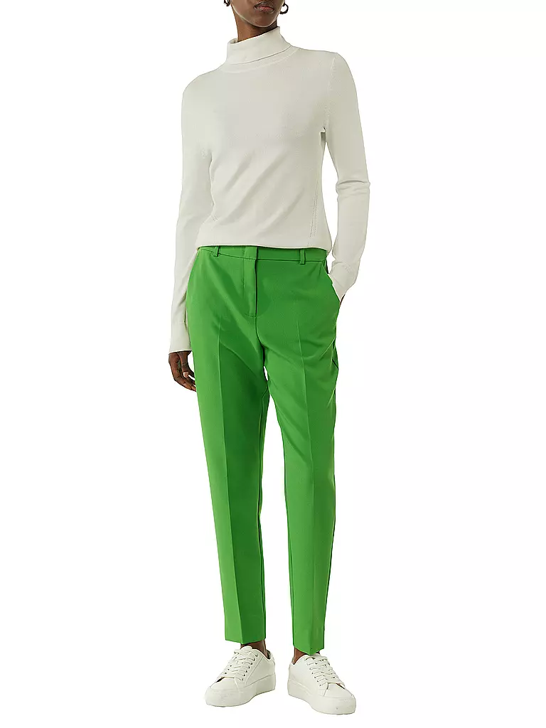 COMMA Rollkragenpullover weiss