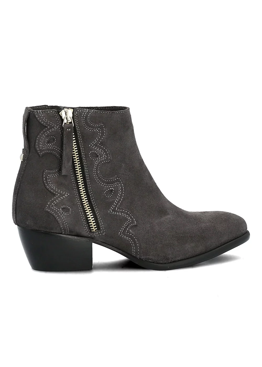 BOOTS VIA VELOURS GRIS