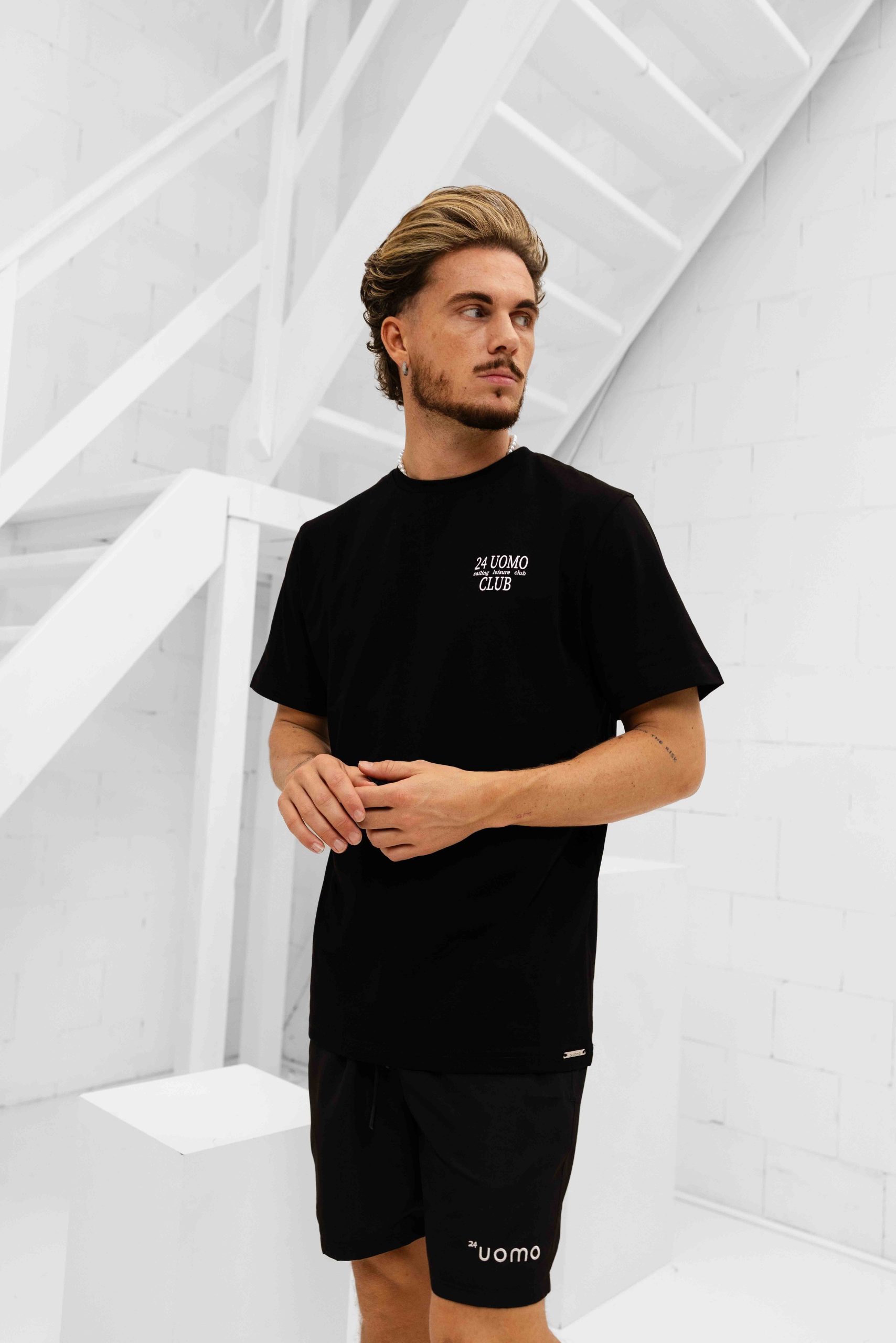 24 Uomo Leisure Club Zomerset Heren Zwart