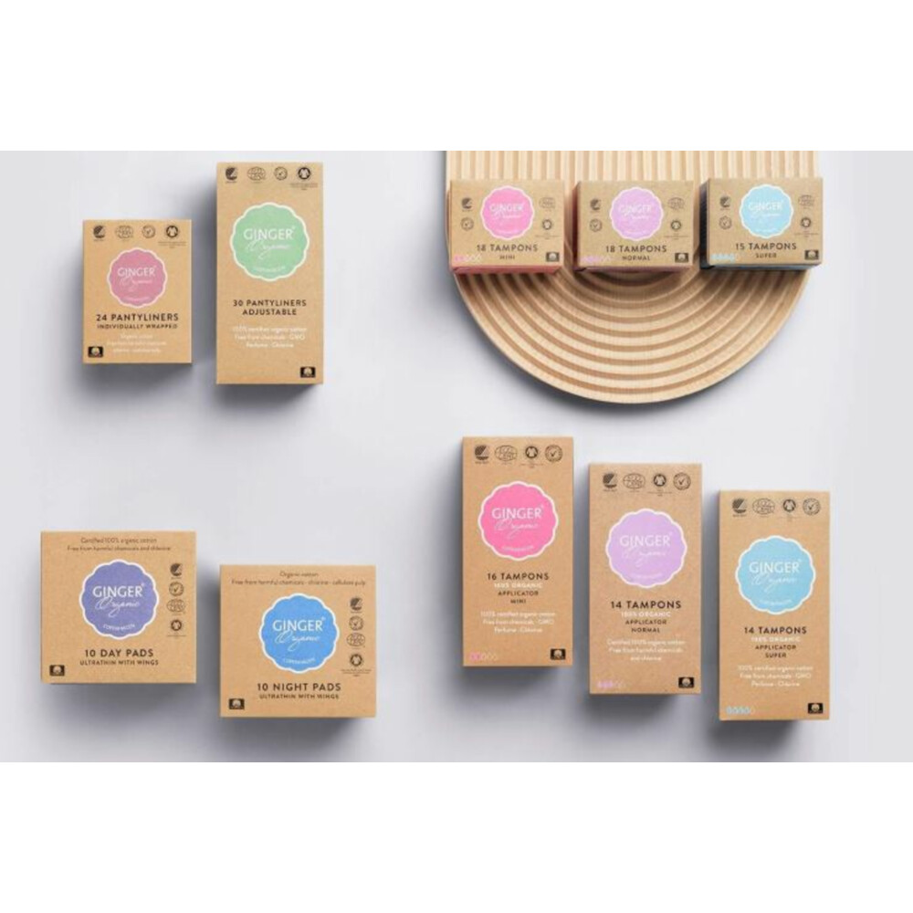 Ginger Organic Tampons Normaal18 stuks