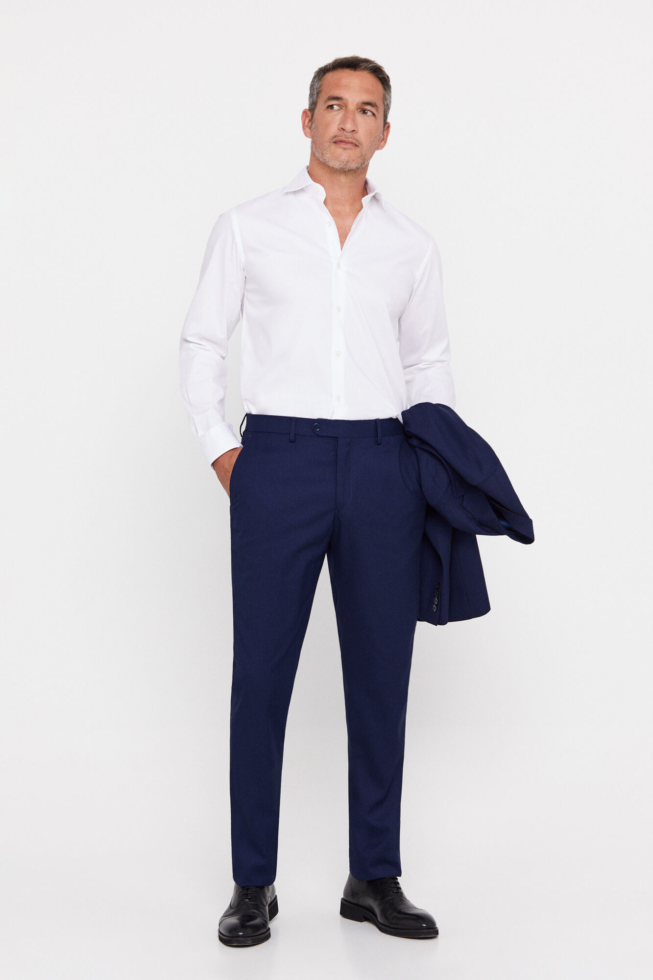 Camisa social lisa Pinpoint Easy Iron - Branca