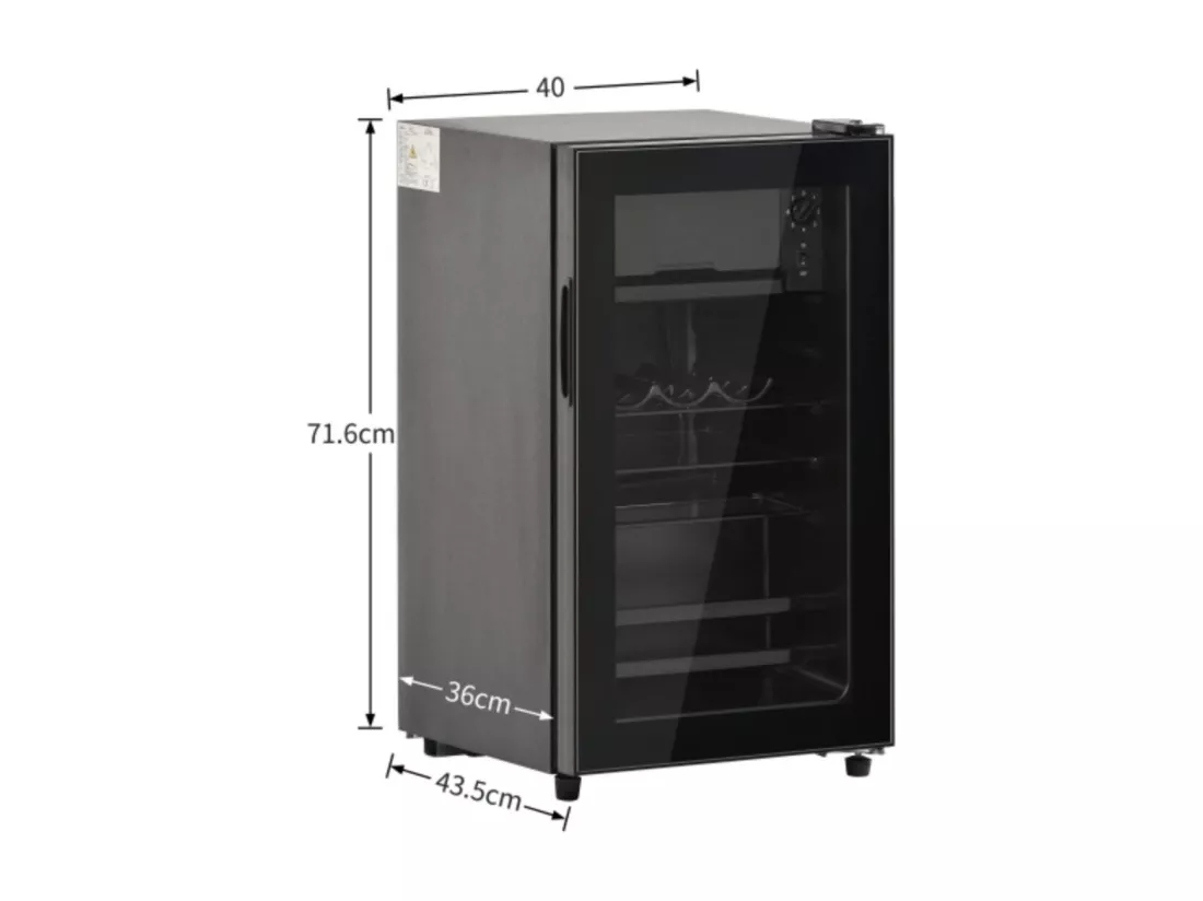 Réfrigérateur 76L - Mini-réfrigérateur avec un volume de 6L pour la partie congélateur et de 70L