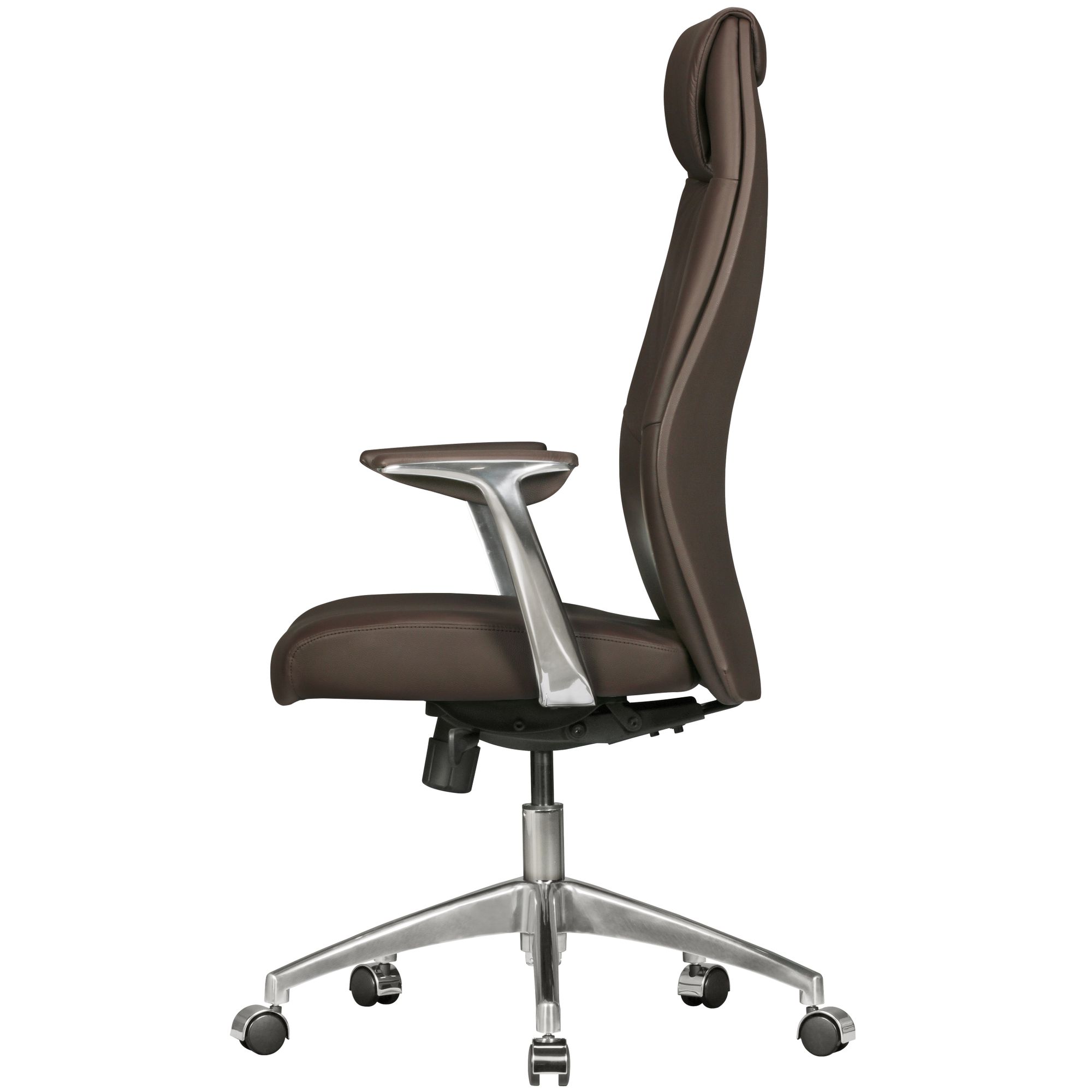 KADIMA DESIGN Chefsessel TEMZA Echtleder, Aluminium, 3-Stufen Synchronmechanik, bis 120 kg, 8 Stunden