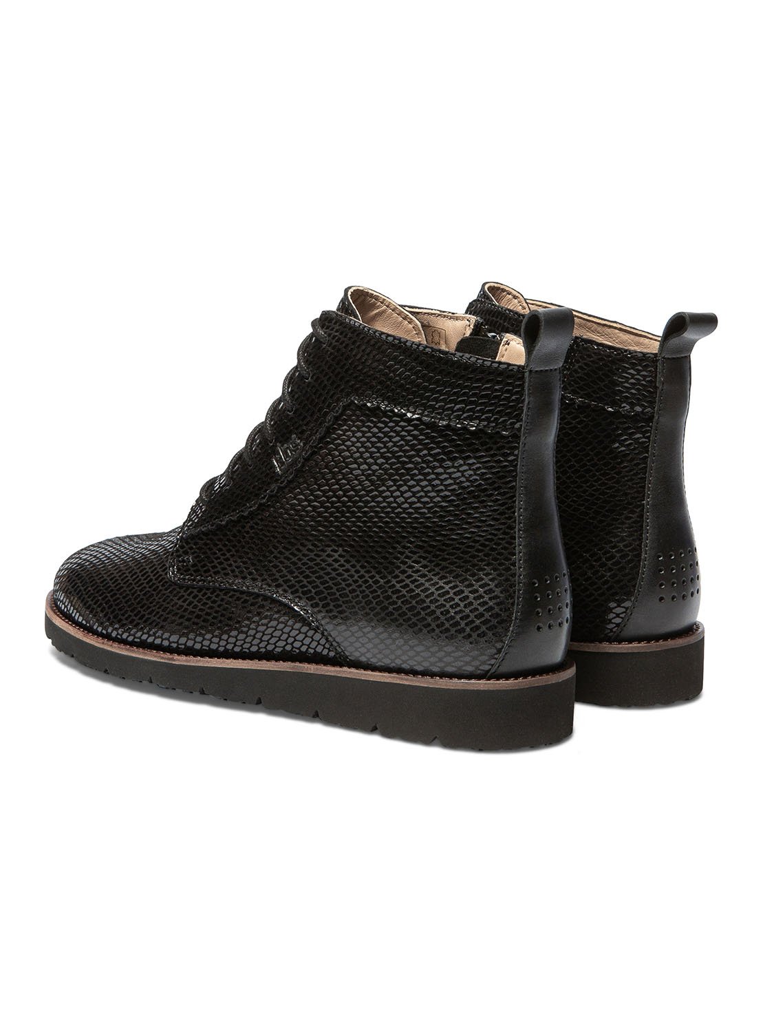 Bottillon Femme Confort Purefoam Cuir Noir