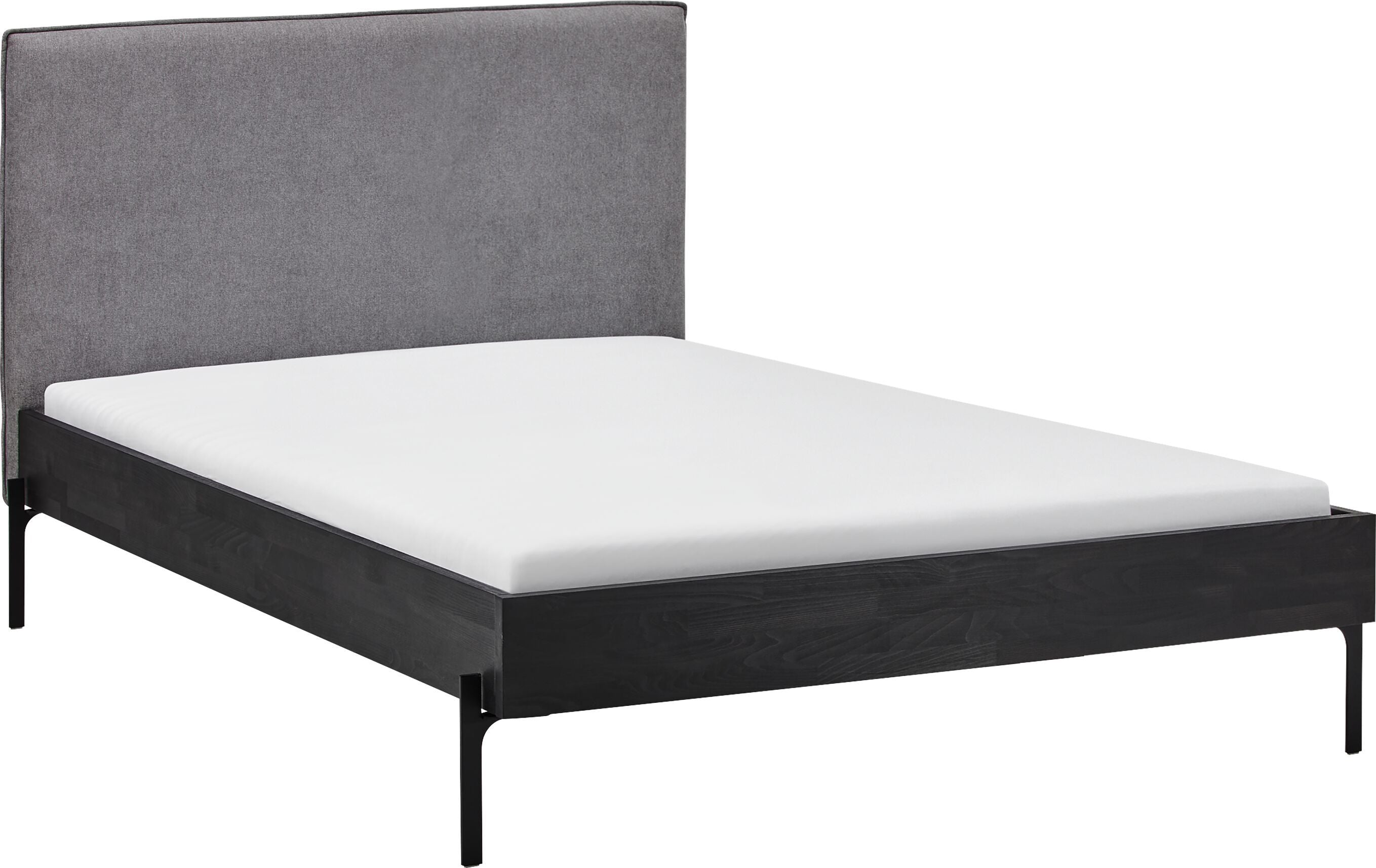 CARA Bett - Buche schwarz / B: 120.0 cm x T: 200.0 cm