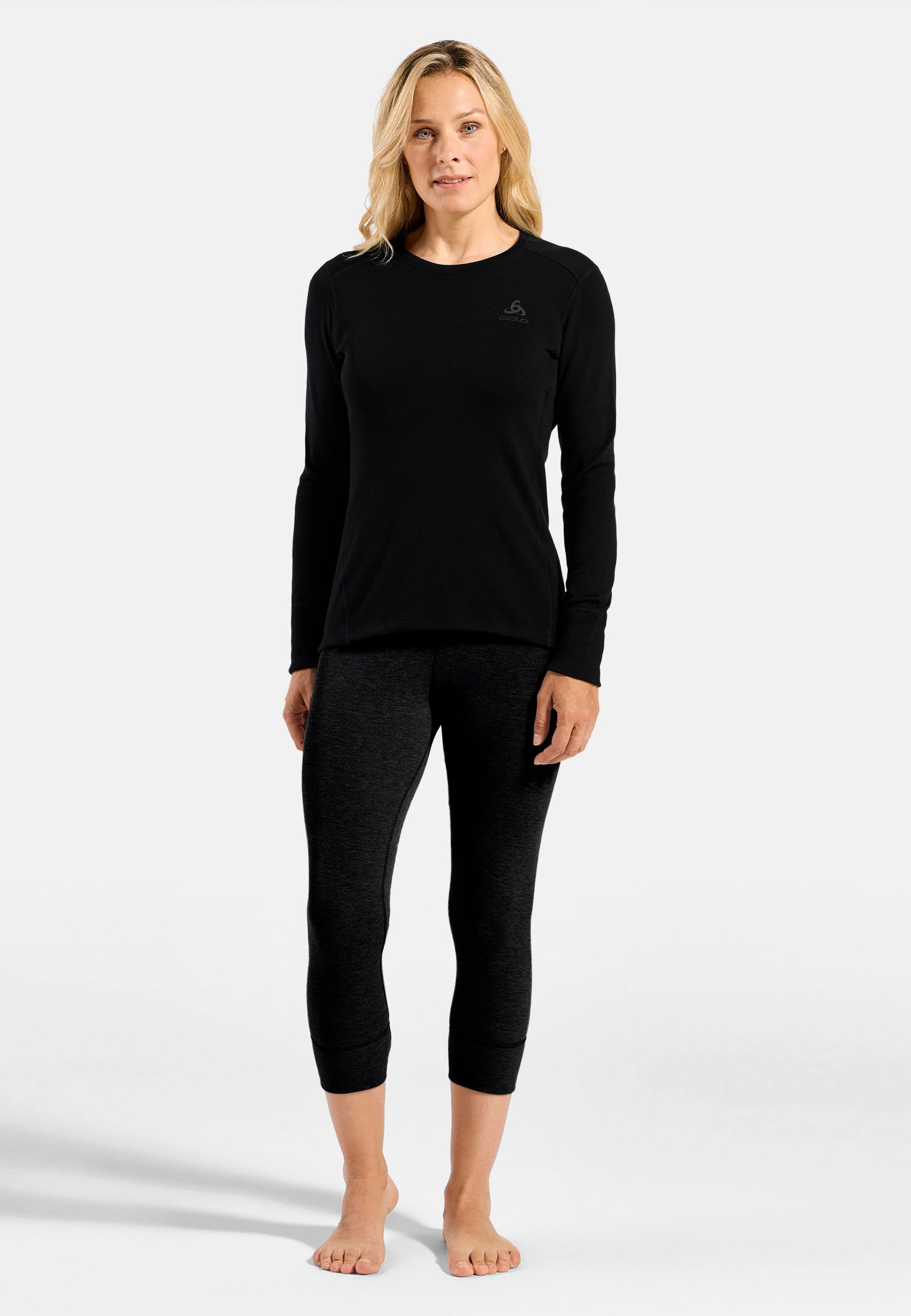 Natural Merino 260 Base Layer Langarmshirt in black