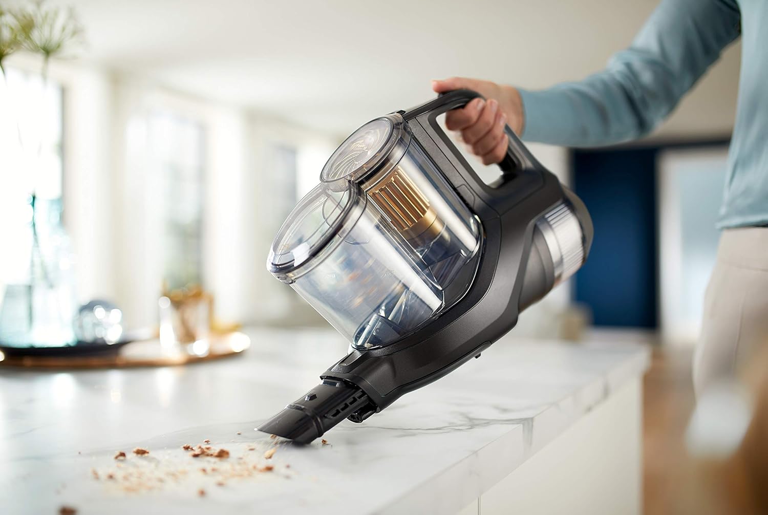 Philips Series 8000 Aqua Plus Kabelloser Staubsauger – Staubsauger, Wischer und Handstaubsauger mit 360-Grad-Saugdüse, bis zu 80 Minuten Laufzeit (XC8347/01)
