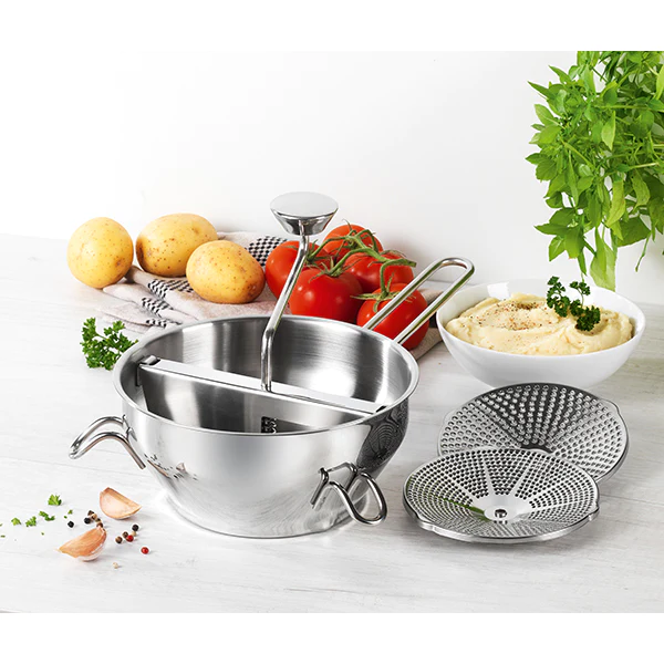 Moulin à légumes inox 3 grilles KC.MOUL-21.3 Kitchen Chef Professional