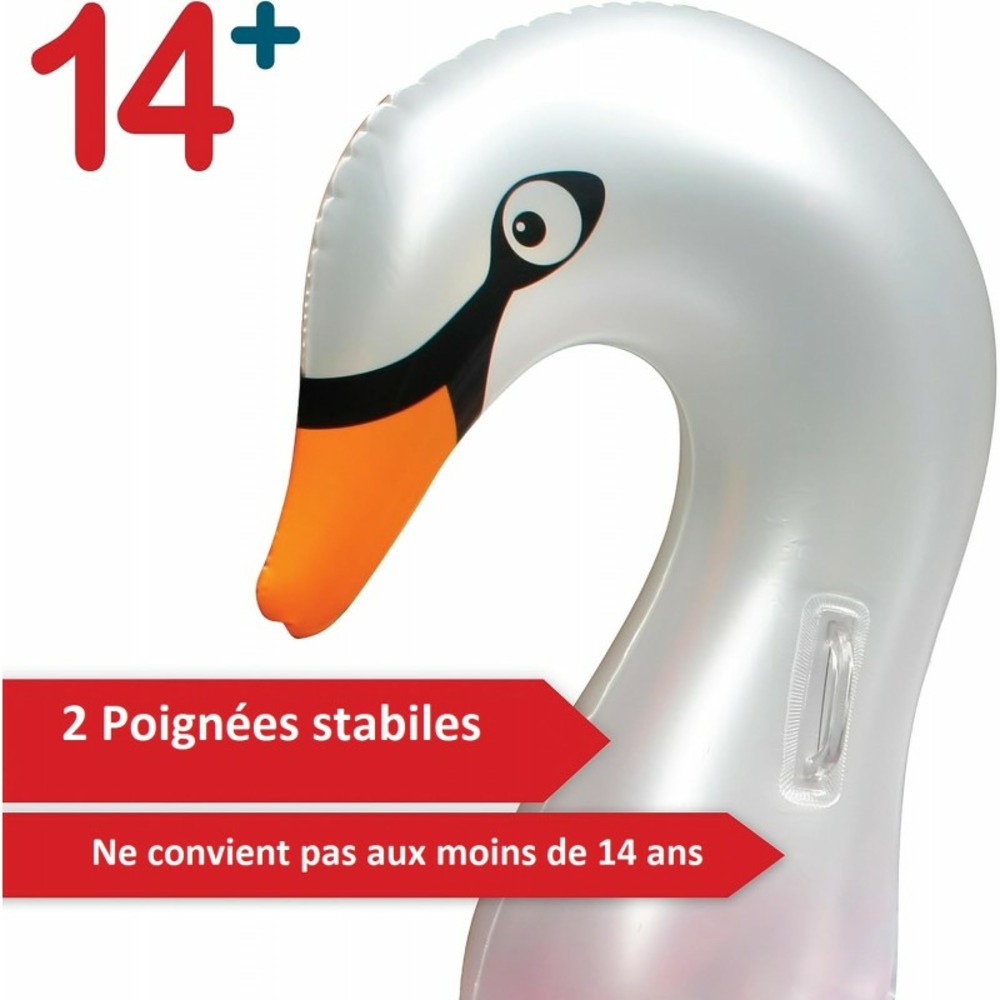 Ballon flotteur signe gonflable pour piscines xxl 183x162x117 cm pour adultes et enfants à partir de 14 ans bouée de natation