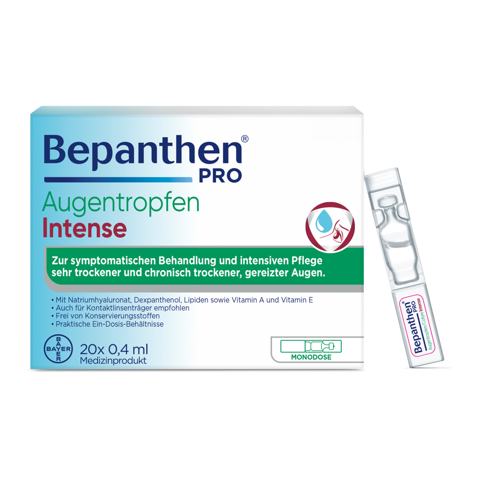 BEPANTHEN PRO Augentropfen Gtt Opht Intense Monodosen Monodos 0.4 ml