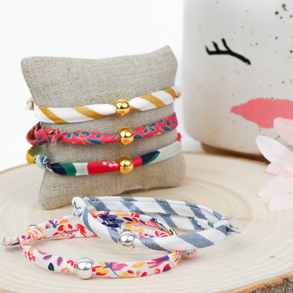Bracelet Tissu Lisa 7Mm Agrumes Pop