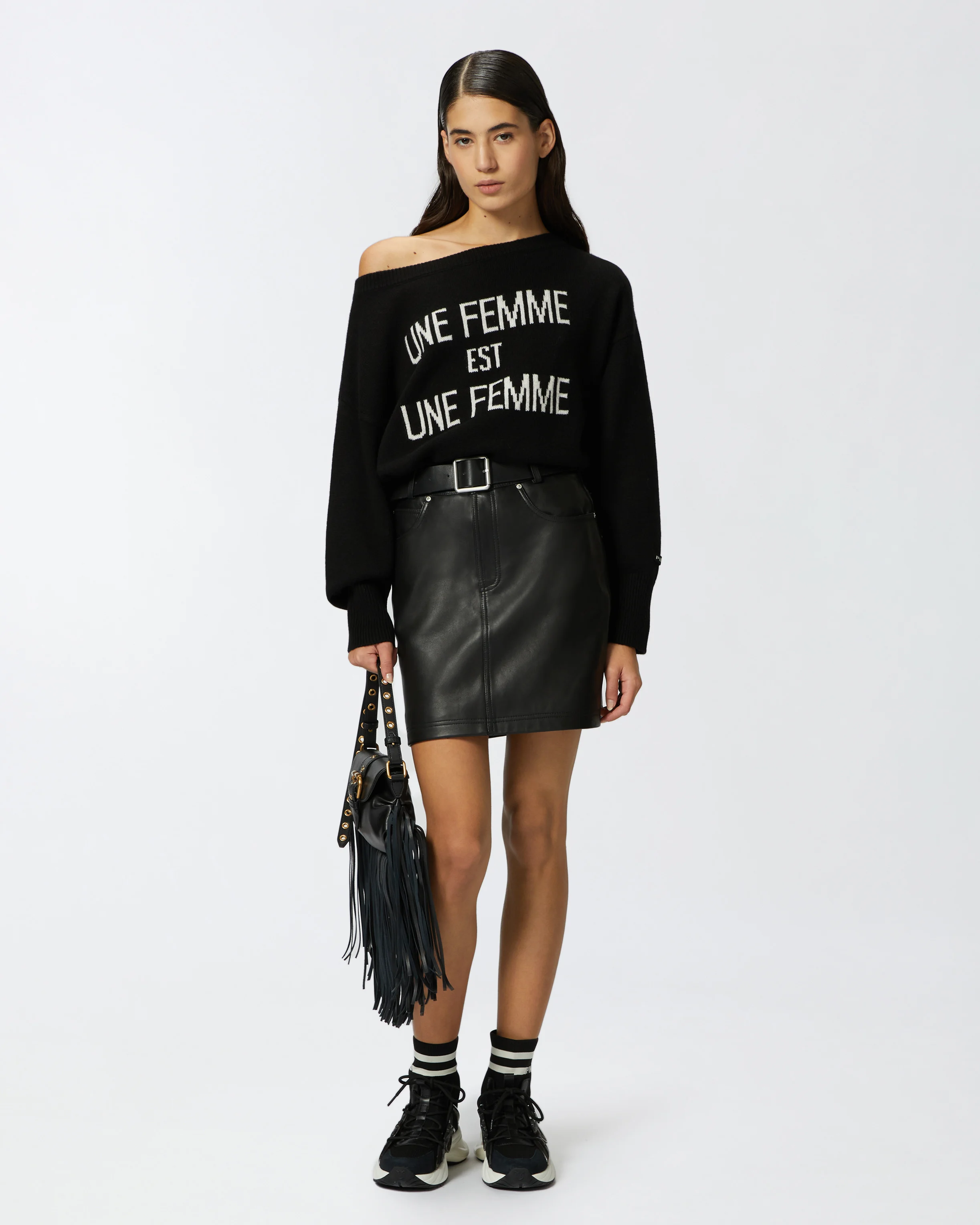 Une femme wool boat pullover | Multicolore