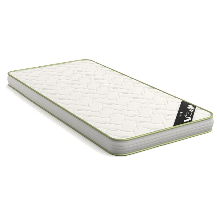 Pack Lit Avec Matelas Gabby Blanc 90x190 Cm Ensemble literie